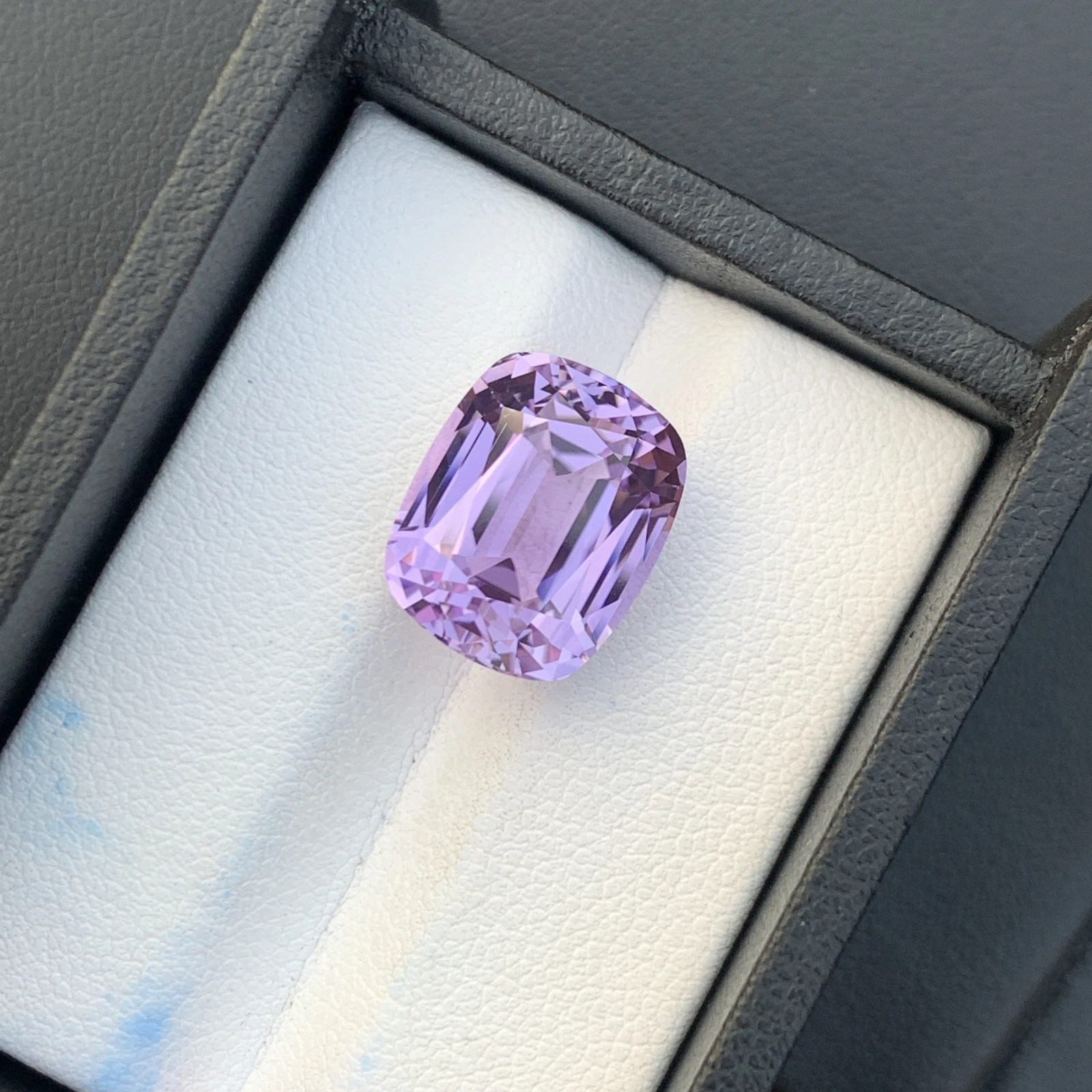13 ct. Natural Unheated Kunzite Cushion Shape Loose Gemstone from Afghanistan — view 3